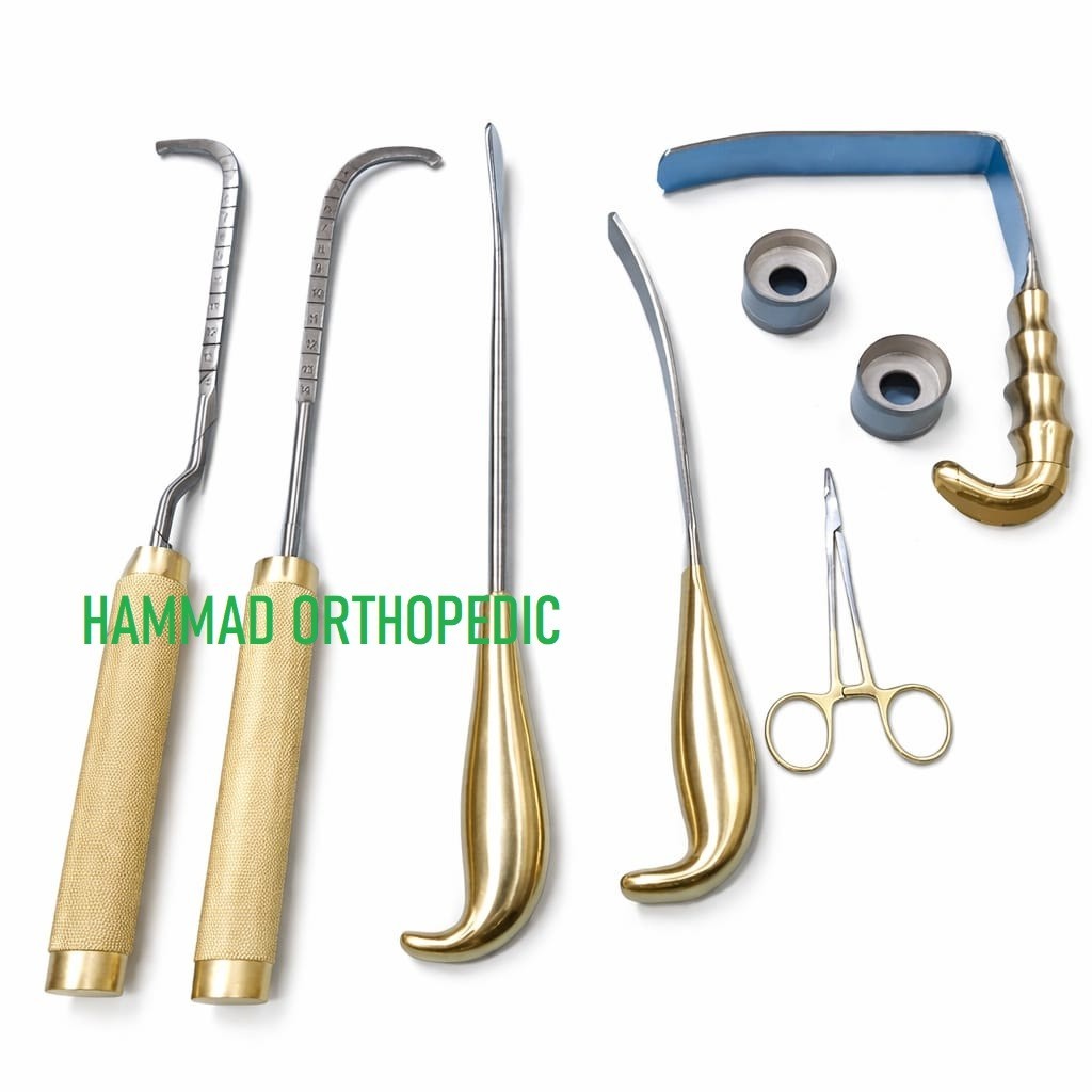Breast Surgery Instrument Set 8 Pcs Plastic Procedure Tools Kit Steel