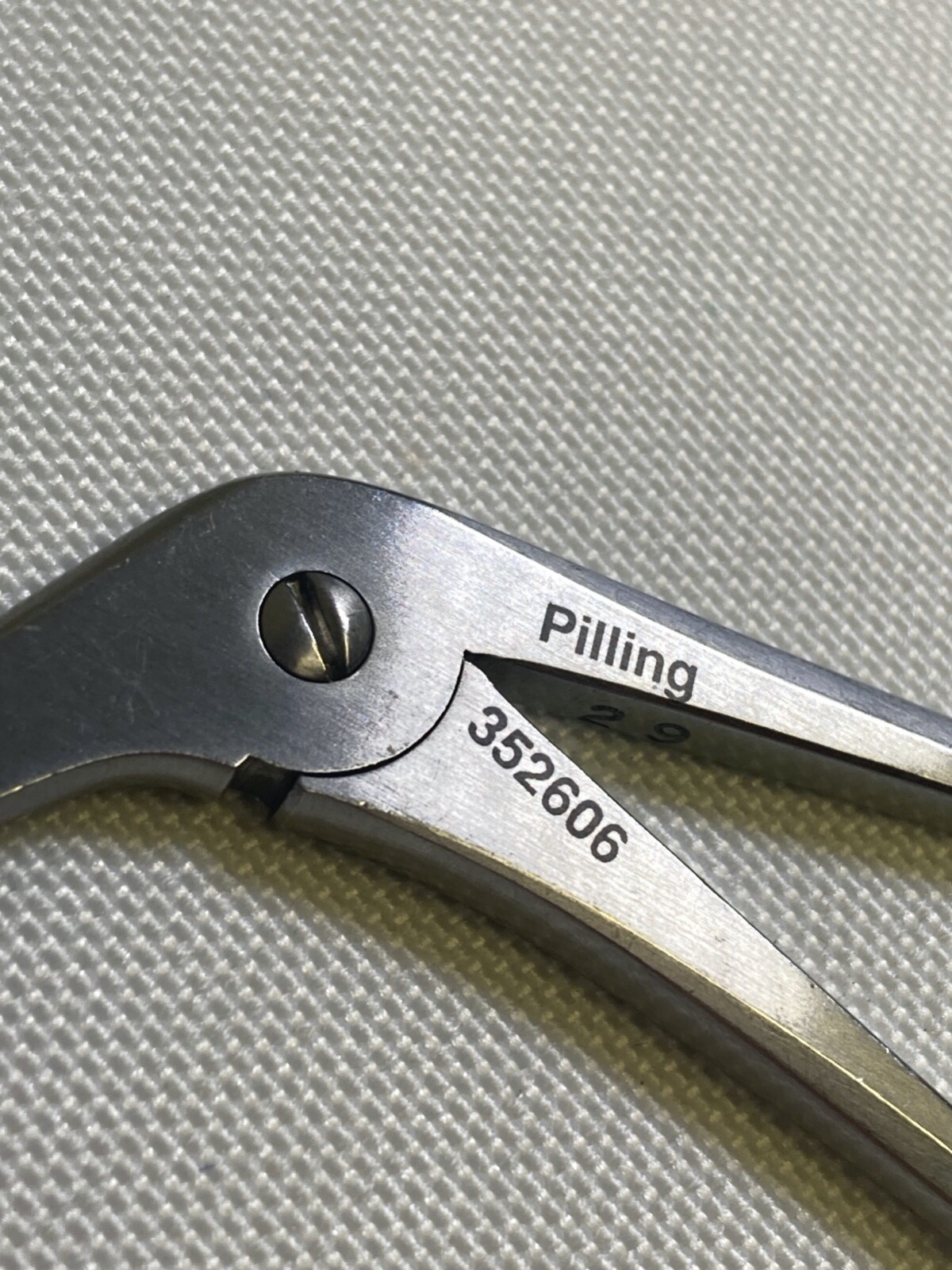 Pilling Teleflex 352606 Venous Valve Scissors Straight 4″ 18.5cm Cardiovascular