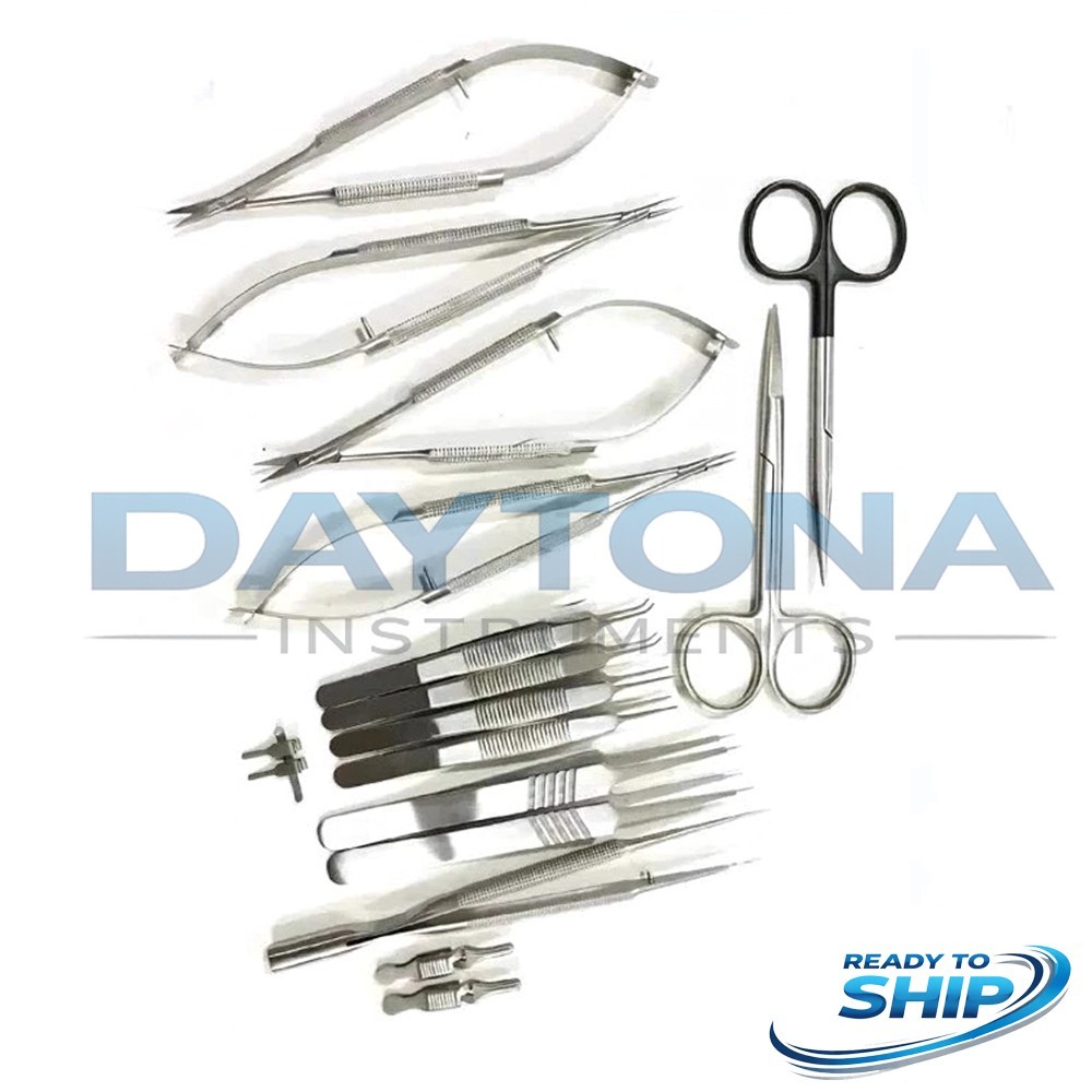 New Micro Hand Surgery Instrument Set Stainless Steel Surgical Kit With Case