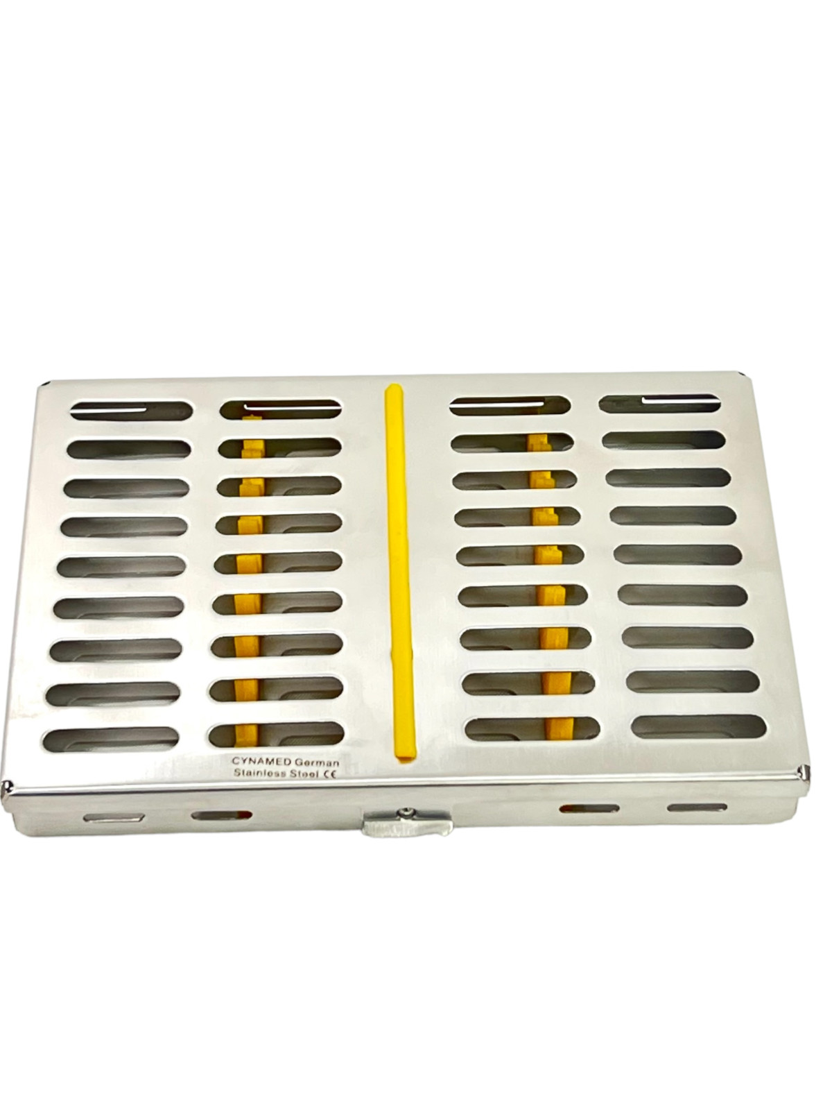 2 GERMAN DENTAL SURGICAL AUTOCLAVE STERILIZATION CASSETTES BOX FOR 10 INSTRUMENT