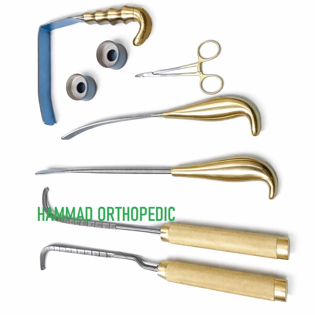 Breast Surgery Instrument Set 8 Pcs Plastic Procedure Tools Kit Steel