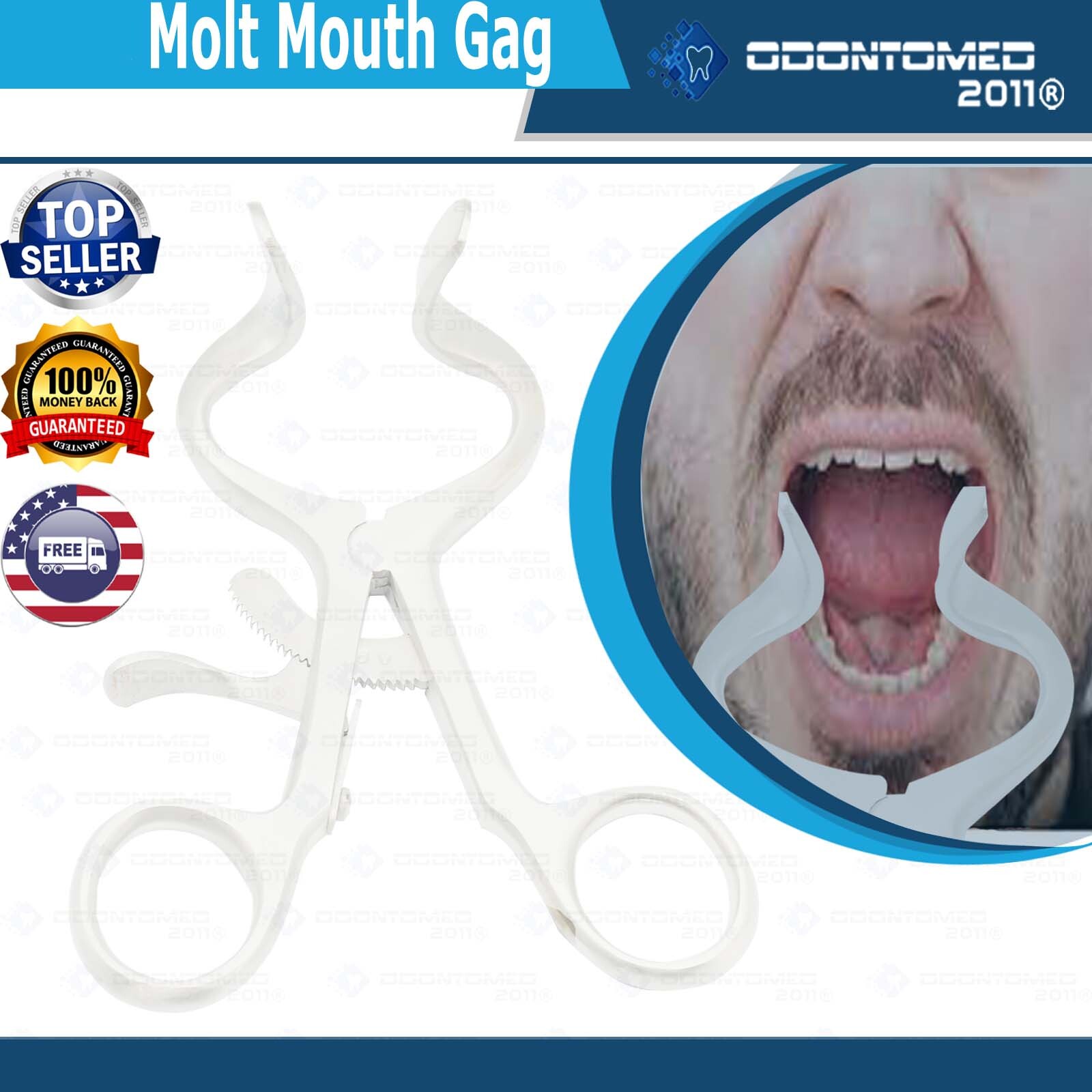 ODM Molt Mouth Gag 3.5″ Pediatric Surgical Dental Instruments