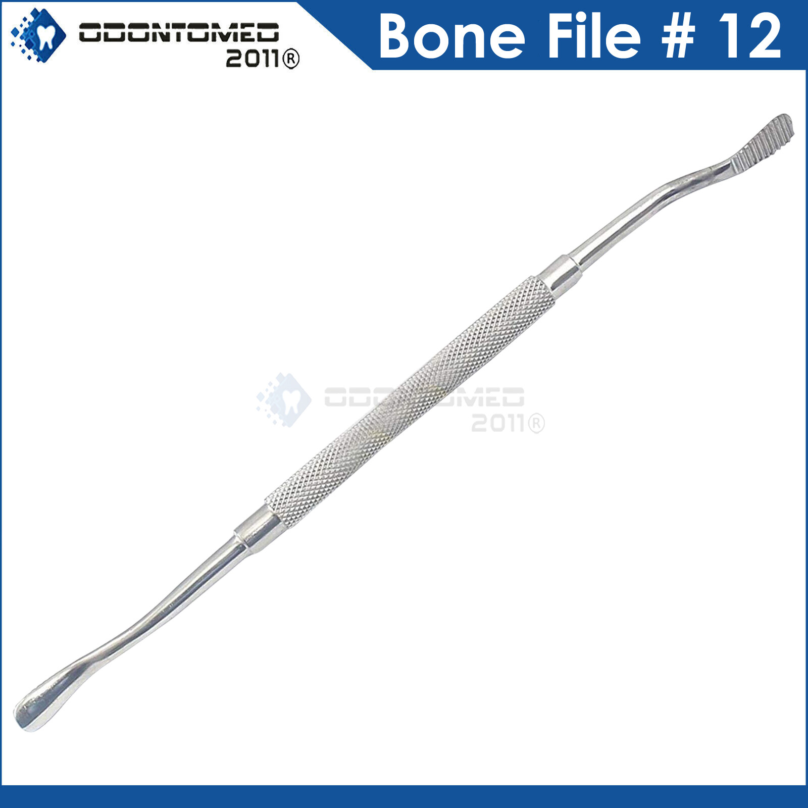 3 Dental Bone File # 12 Double Ended German Quality Medical Surgical Instruments