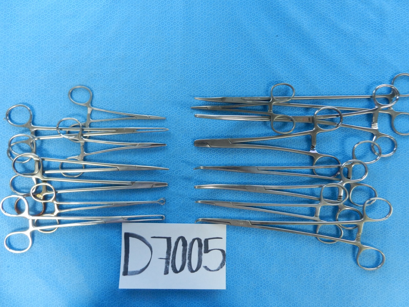 D7005 Jarit Codman Pilling Weck Surgical Forceps Lot of 15 Approx 12.5-28cm