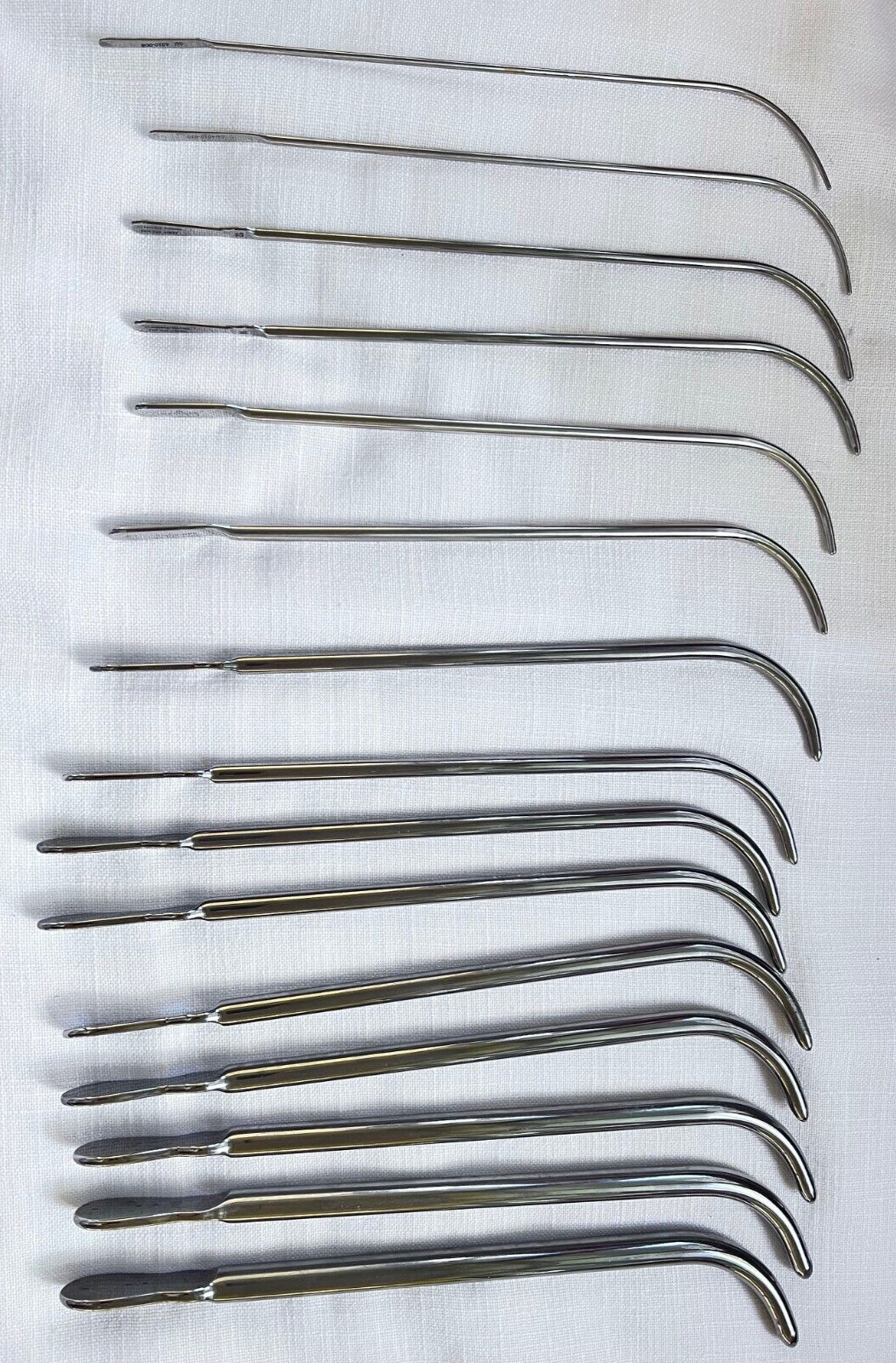 Jarit Male Urethral Sound Curved Dilator Lot 15 Germany Stainless Steel