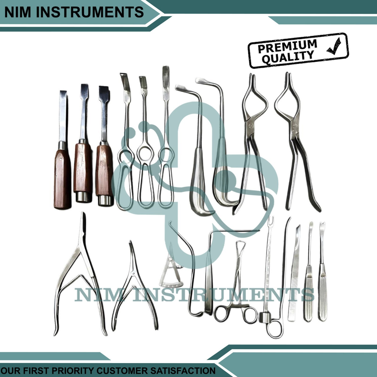 Maxillofacial Instruments Complete Kit Face & Jaw Surgery Plastic Surgery