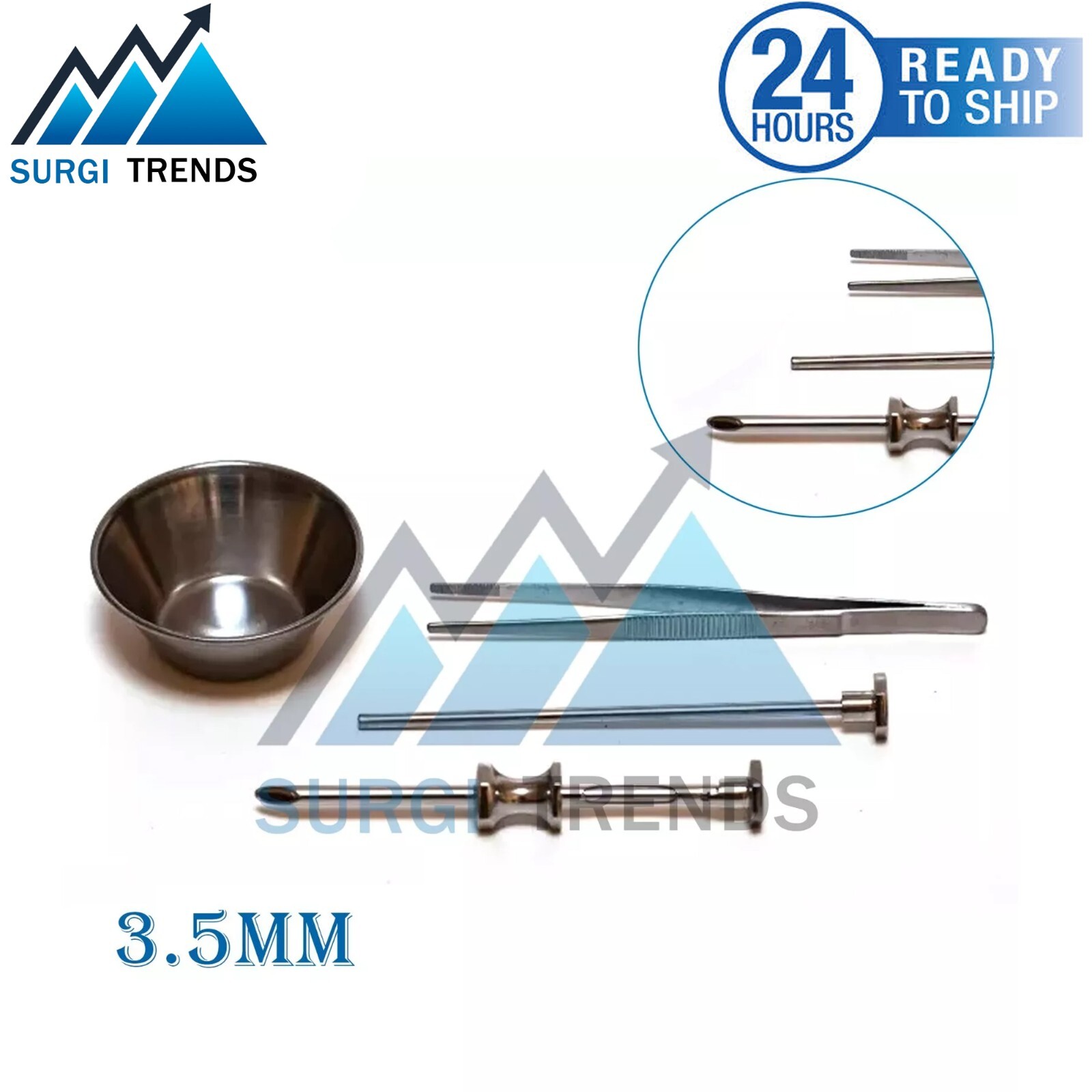HRT trocar 3.5 mm Hormone Replacement Pellet Insertion Kit