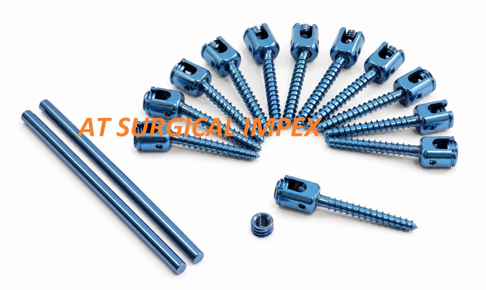 Posterior Spine System Pedicle Rod Set 5.5mm 14 Pcs Orthopedic