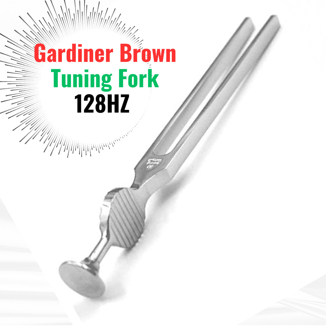 Gardiner Brown 128Hz Tuning Fork Vibration Neuropathy Rinne Weber Test CE Steel
