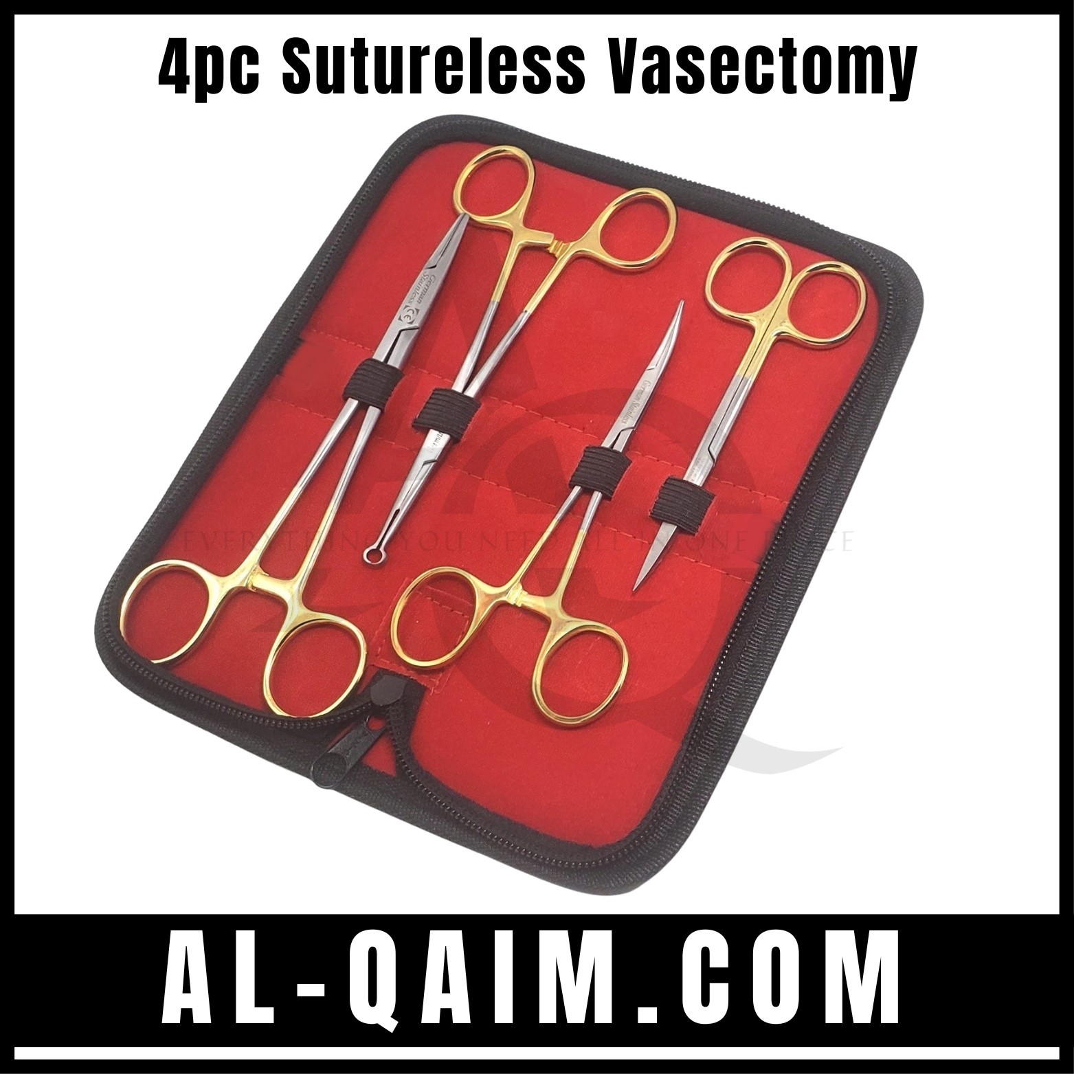 4 Pieces Sutureless Vasectomy Surgery Set Surgical Instruments German Grade