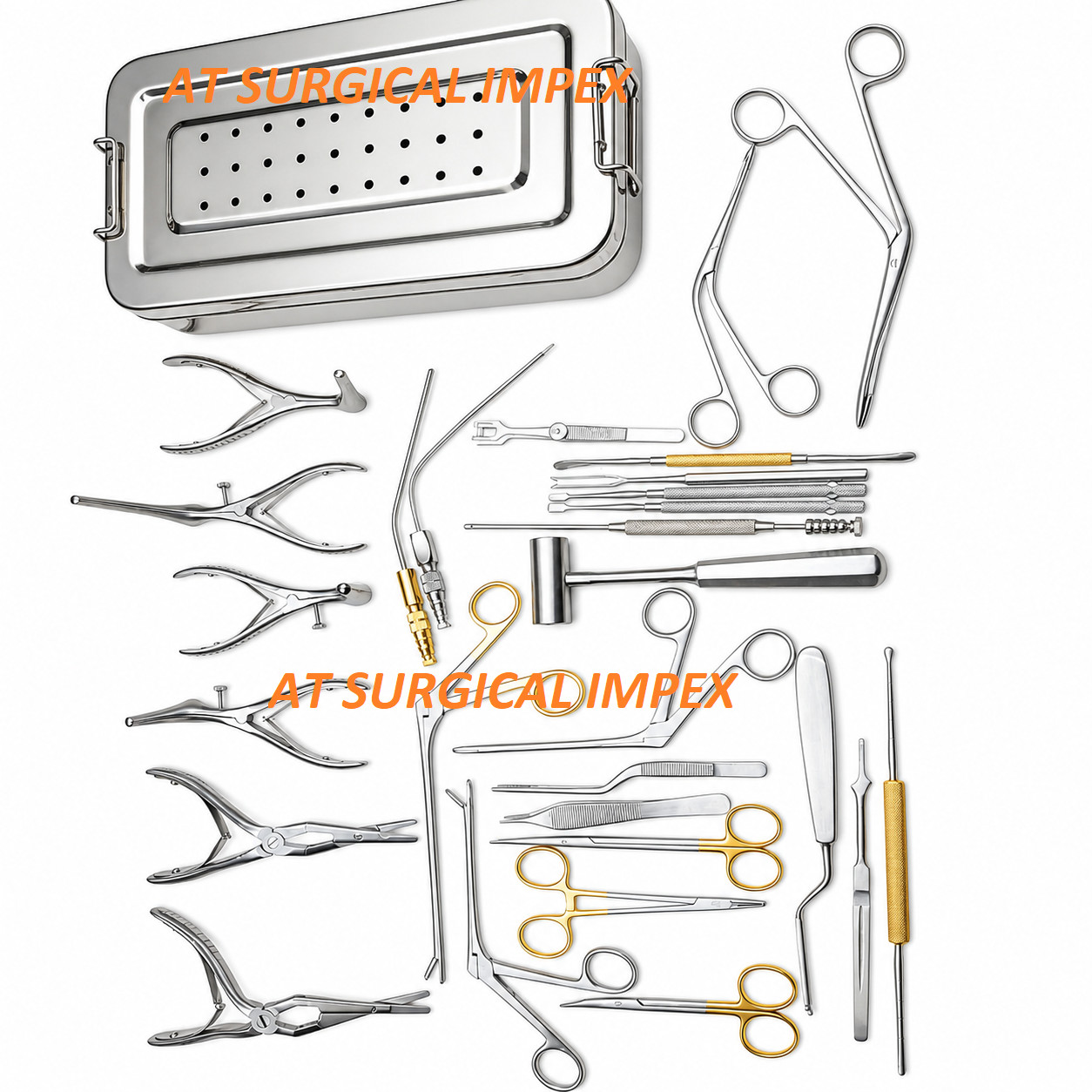 Septoplasty Instruments Set 28 Pcs Nasal Surgery German Steel Tool Kit