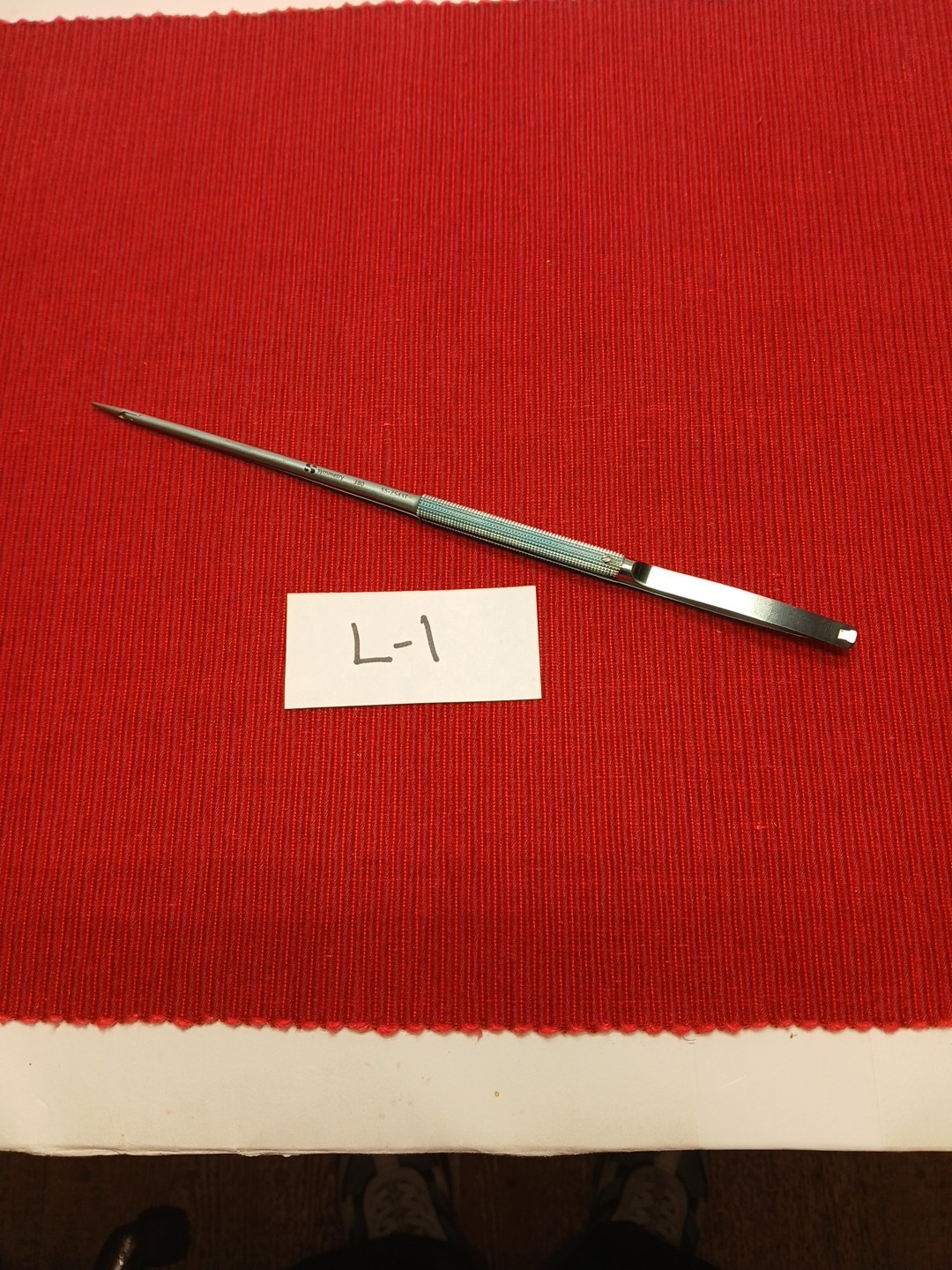 SSI Ultra 55-2543T Titanium Jacobson Needle Holder Straight w/ Lock 10″ Length