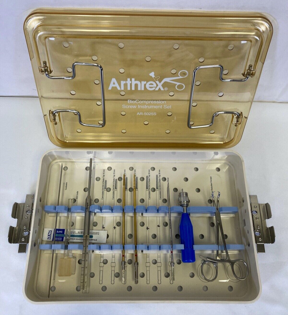 Arthrex AR-5025S BioCompression Instrument Set w/ Case Arthroscopy Orthopedics
