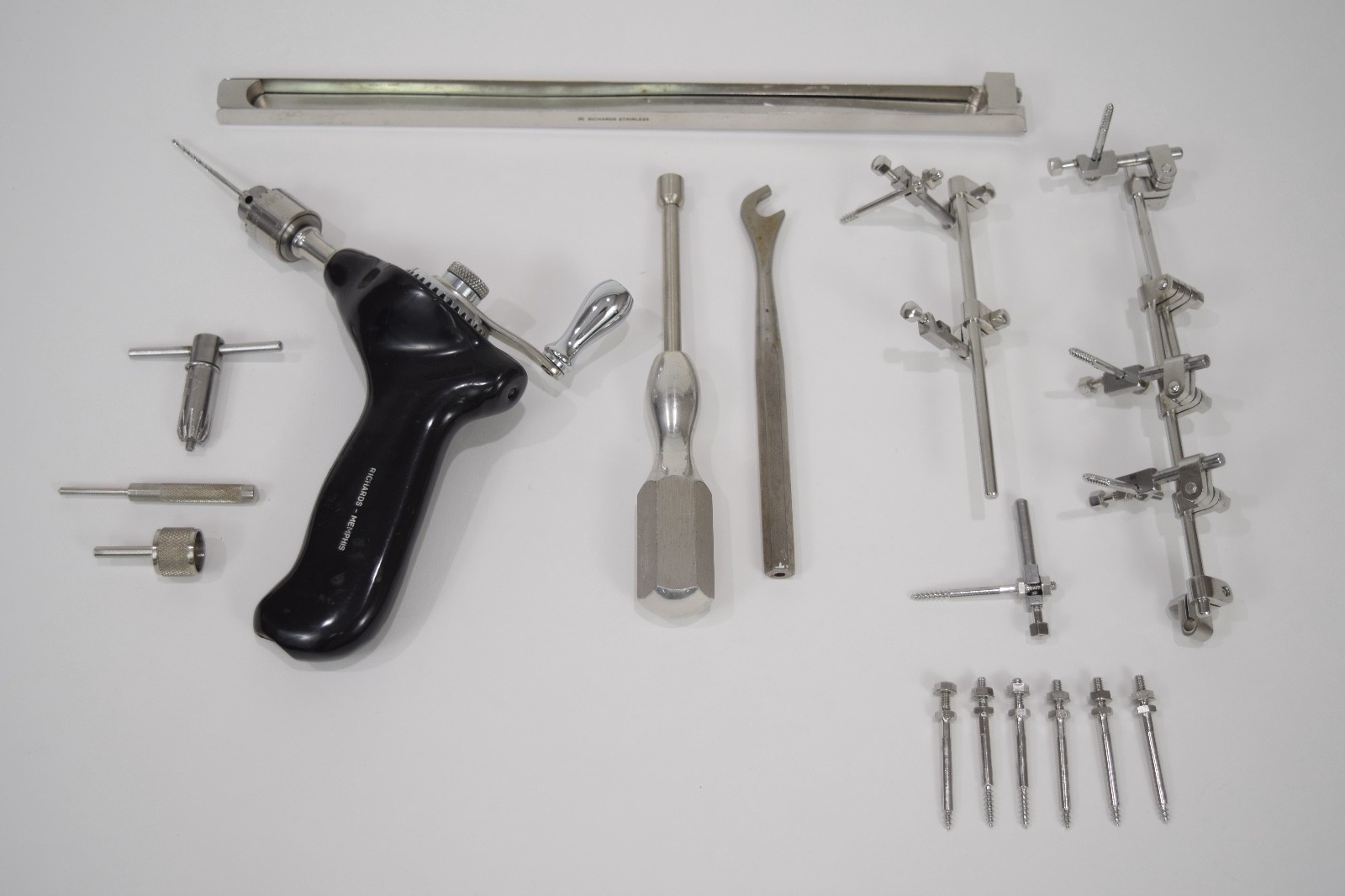 Orthopedic Surgical Hand Drill Set RICHARDS with 5/32 Jacobs Chuck GREAT BUY!