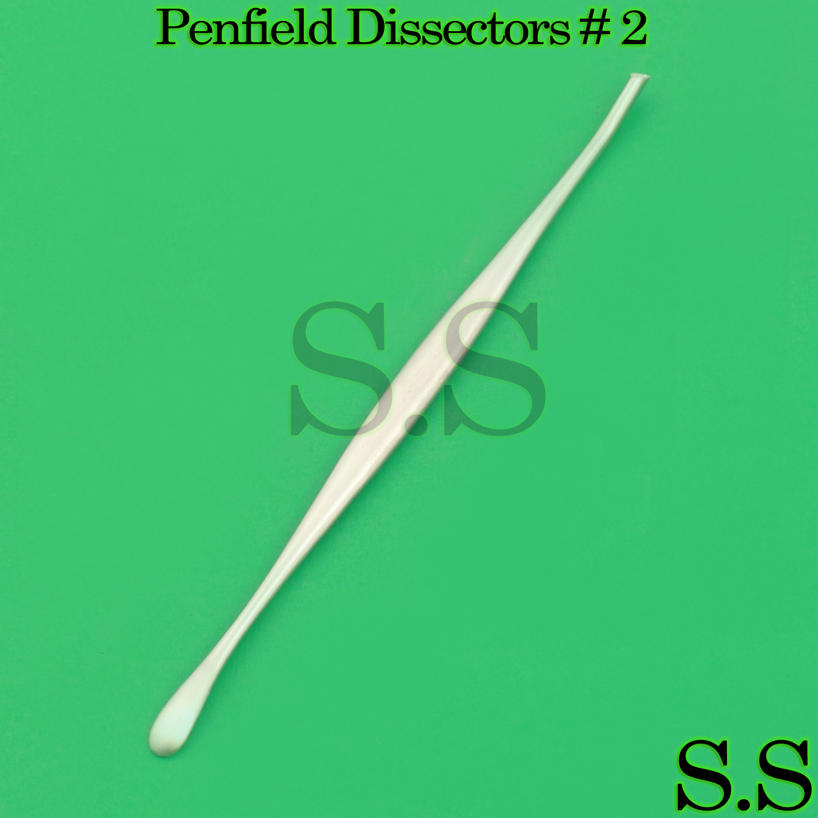 Surgical Penfield Dissectors # 2 Neuro 18.7cm Spine Double Ended Instruments