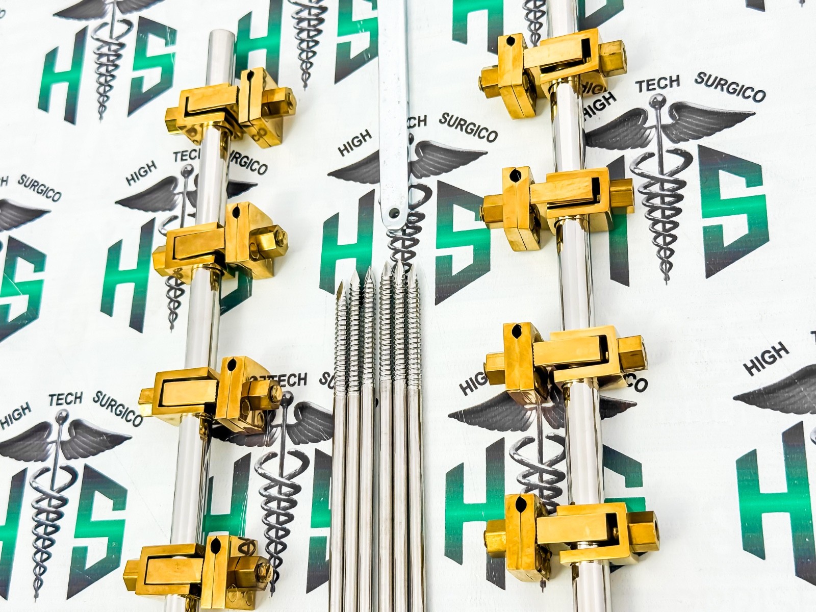 Premium Golden AO External Fixator 2 Sets 4.5 Tibia and 5.0 Femur Orthopedic