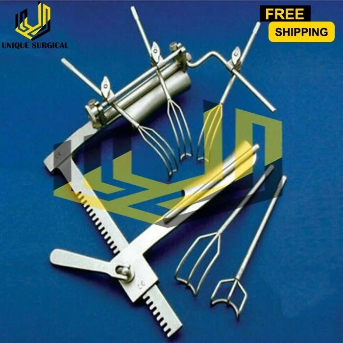 Cooley Cosgrove Mitral Valve Retractor Complete Surgical Set Premium Quality