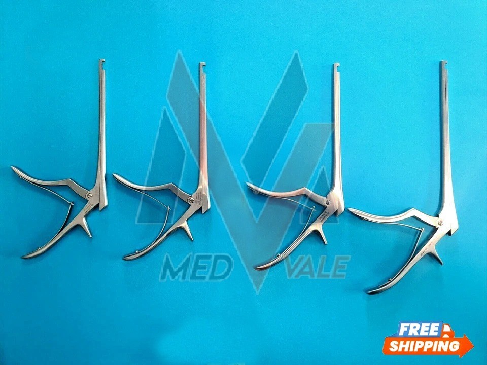 Spinal Orthopedic Kerrison Laminectomy Punch with Bone Ejector 20cm 4PCS Set
