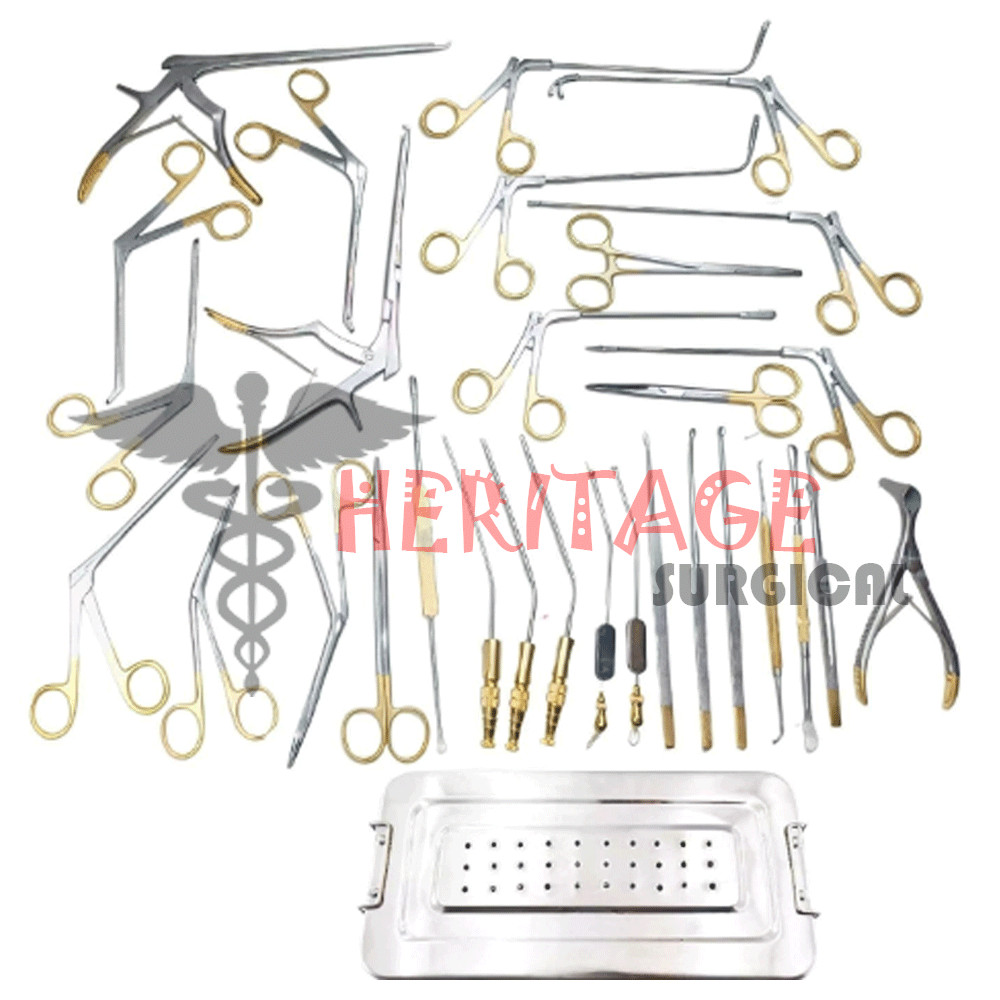 Fess Instruments Set Endoscopic Sinus Surgery A+German Steel ENT Instruments Set