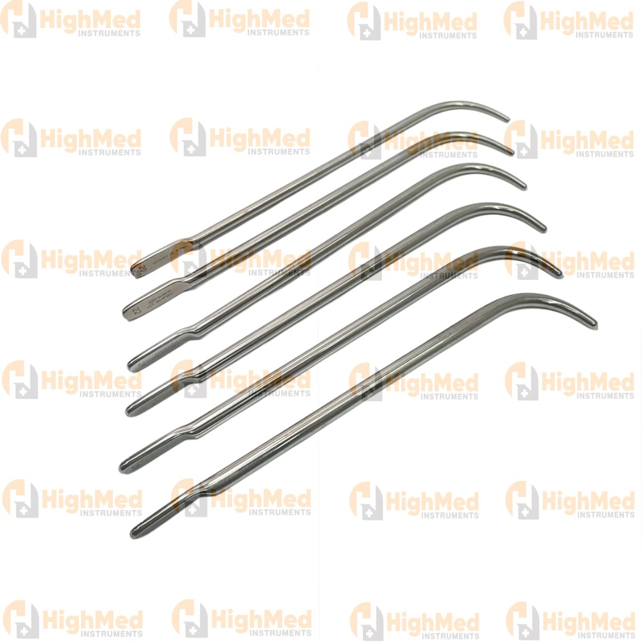 V. Mueller GU4010 #20-30 Uterine Dilator Urethral Sound Van Buren – Set of 6