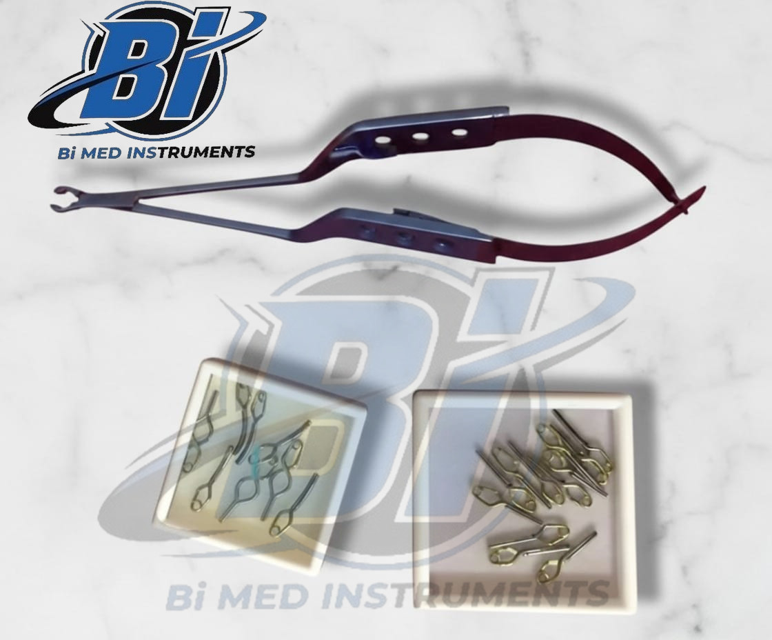 20 Aneurysm Clips & 1 Applicator for Neurosurgery SURGICAL INSTRUMENTS