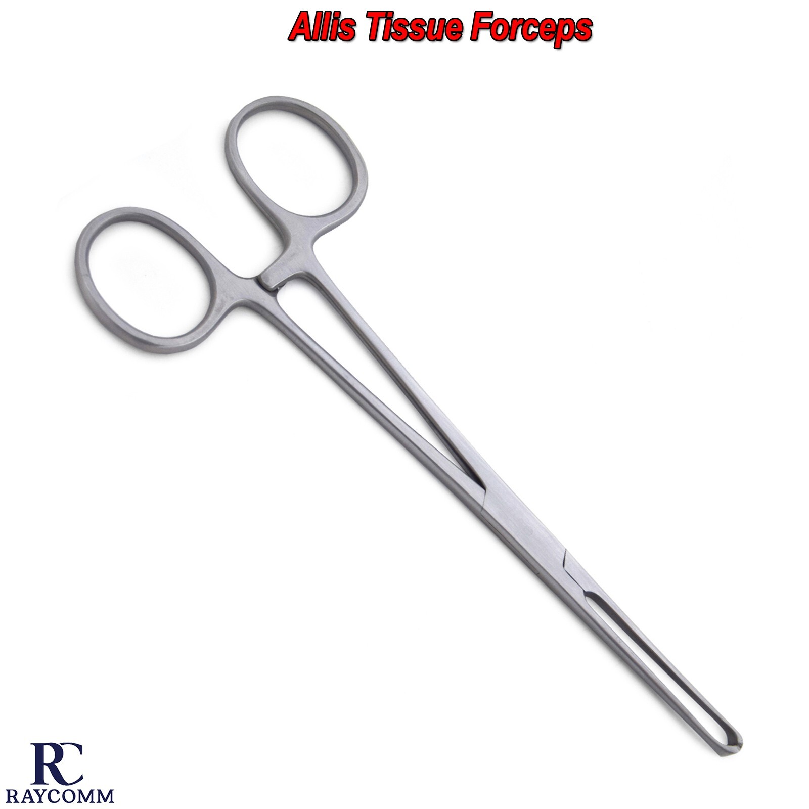 Allis Tissue Forceps Clamp Teeth Stainless Steel Hemostat Surgical Instruments
