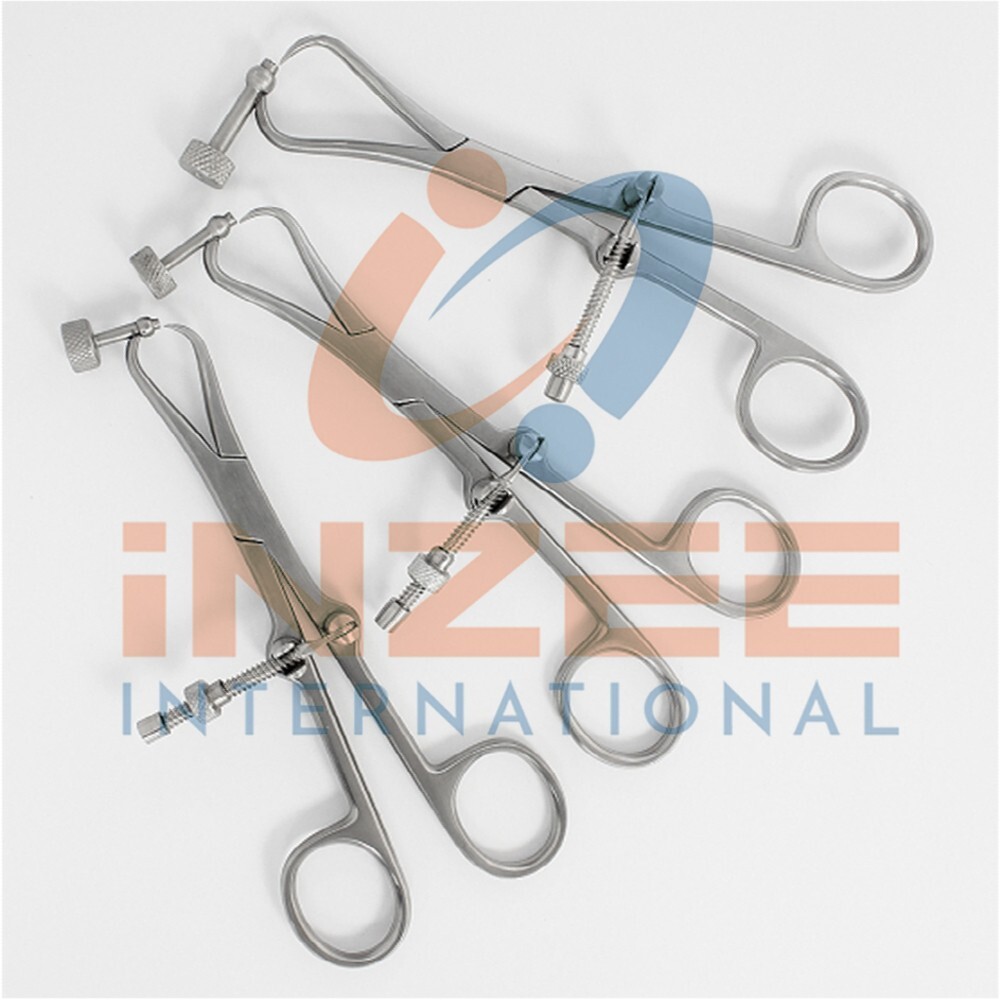 Plate Holding & Drill Guide Forceps (Set of 3) Veterinary Orthopedic Instruments
