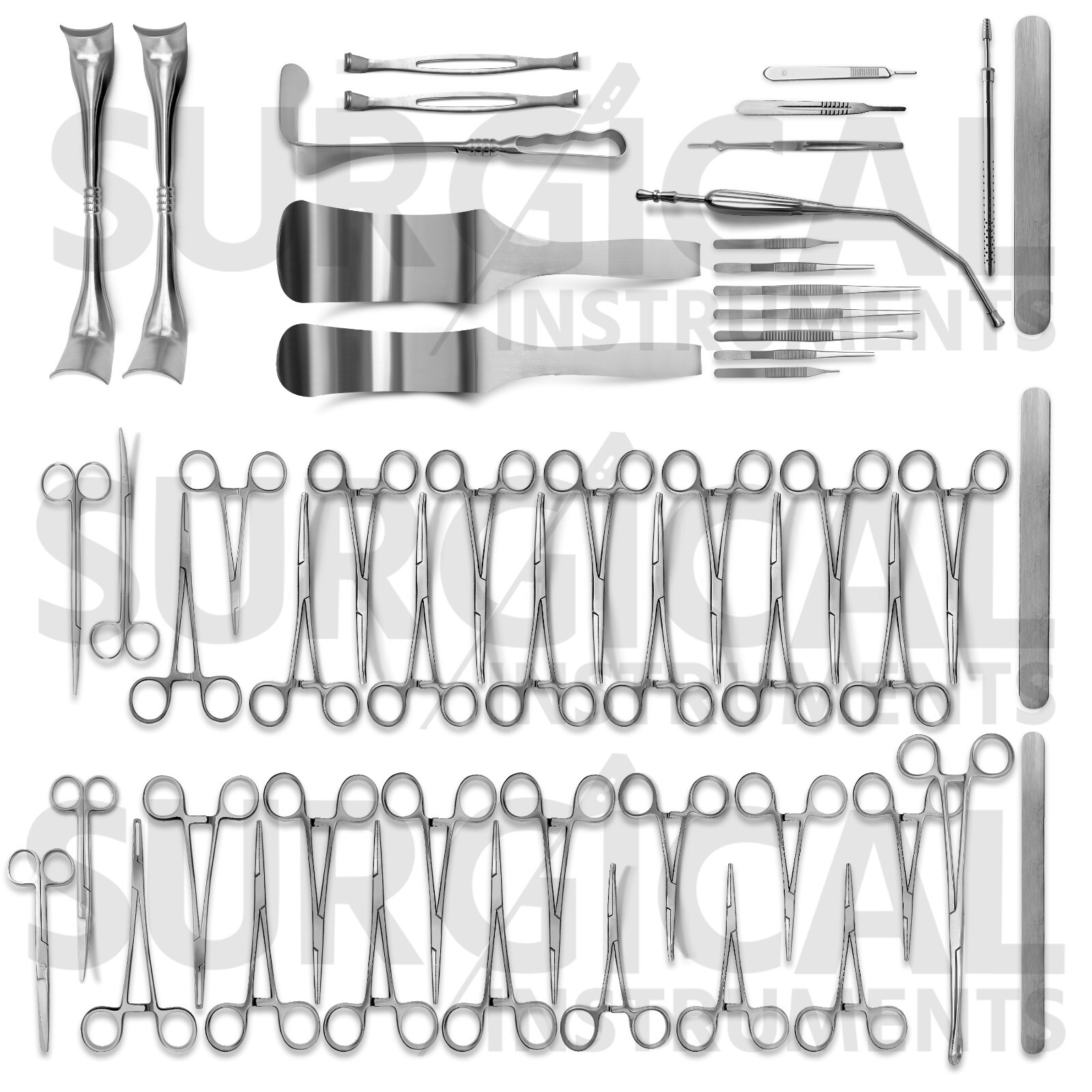 9 Custom Surgical Instruments Set lots of Vaginal, D&C, Laparotomy, Delivery Set