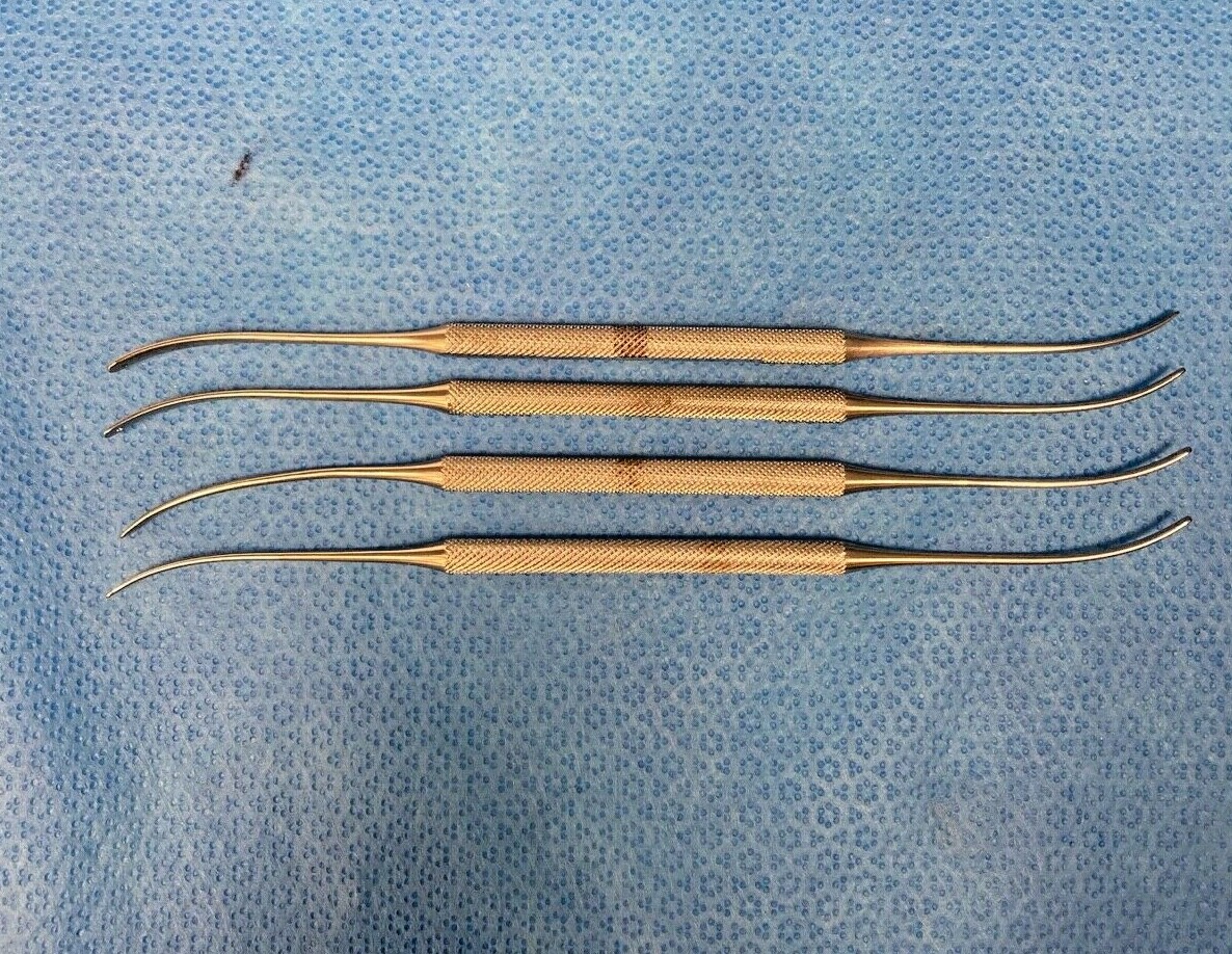 Set of 4 Pilling Weck 35-5180 Olivekrona Double-Ended Dissector Neuro Orthopedic