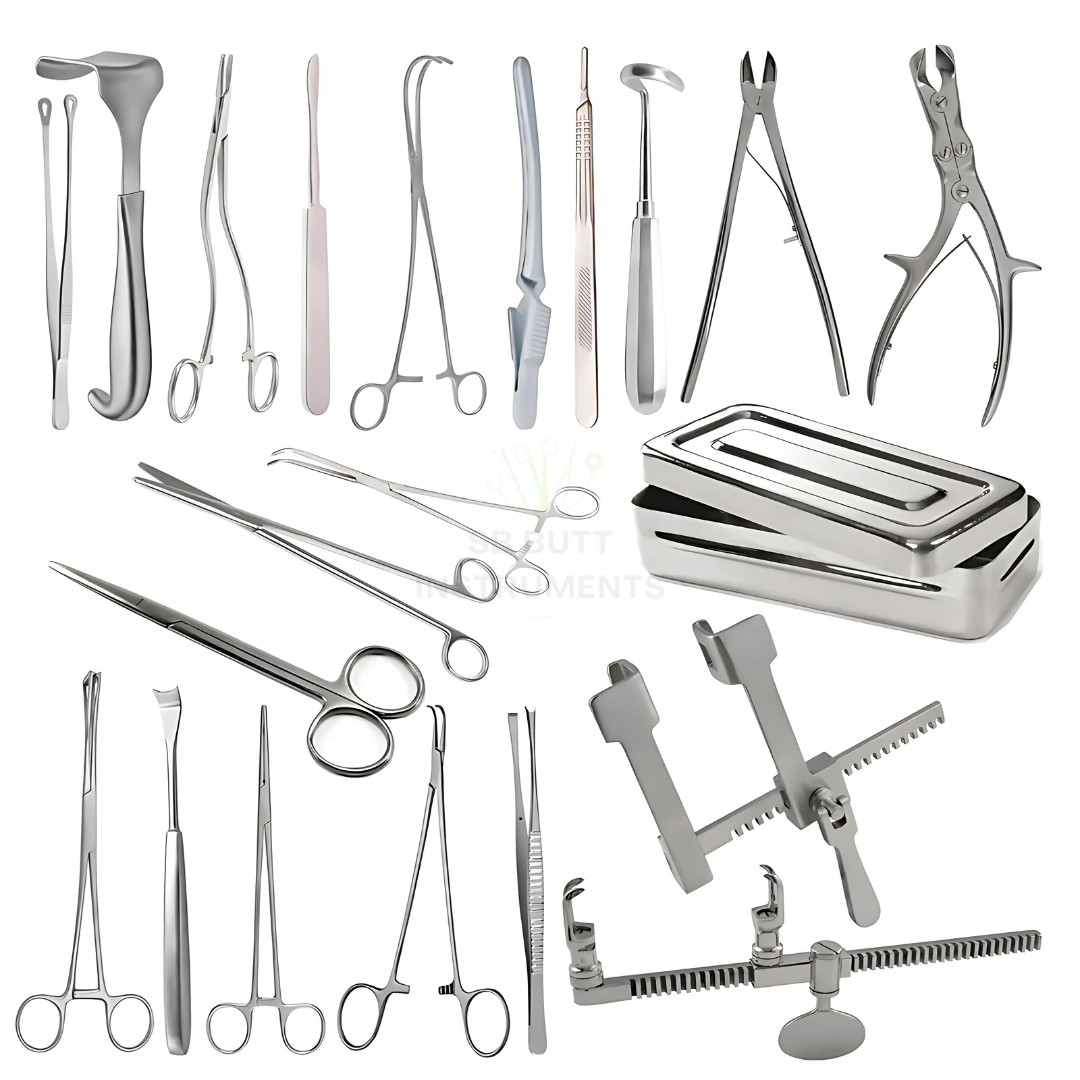 24-Piece Thoracotomy Surgery Set | Surgical Instruments for Thoracic Procedures
