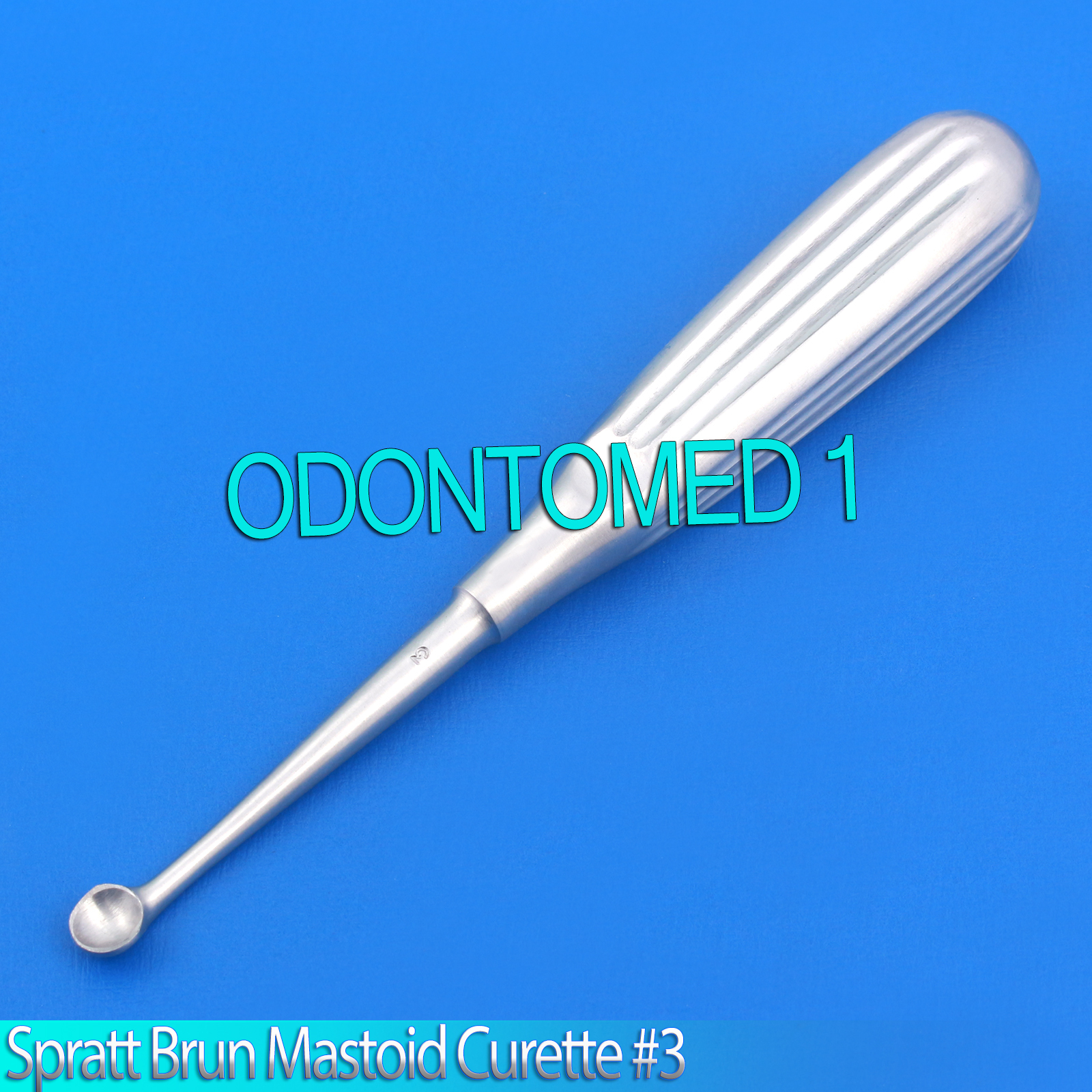 SPRATT BRUN MASTOID CURETTE #3 Surgical Ear Instrument