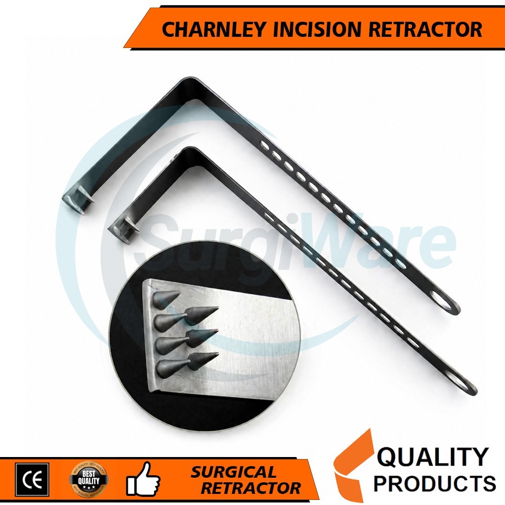 Charnley Initial Incision Retractor Complete Set of 10 Pcs Surgical Instruments