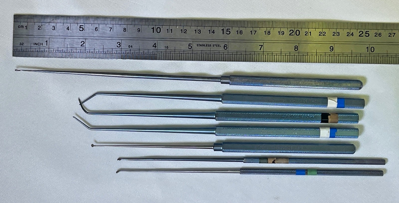7 Piece Codman Titanium Curette Hook & Pick Set Neurology Orthopedic