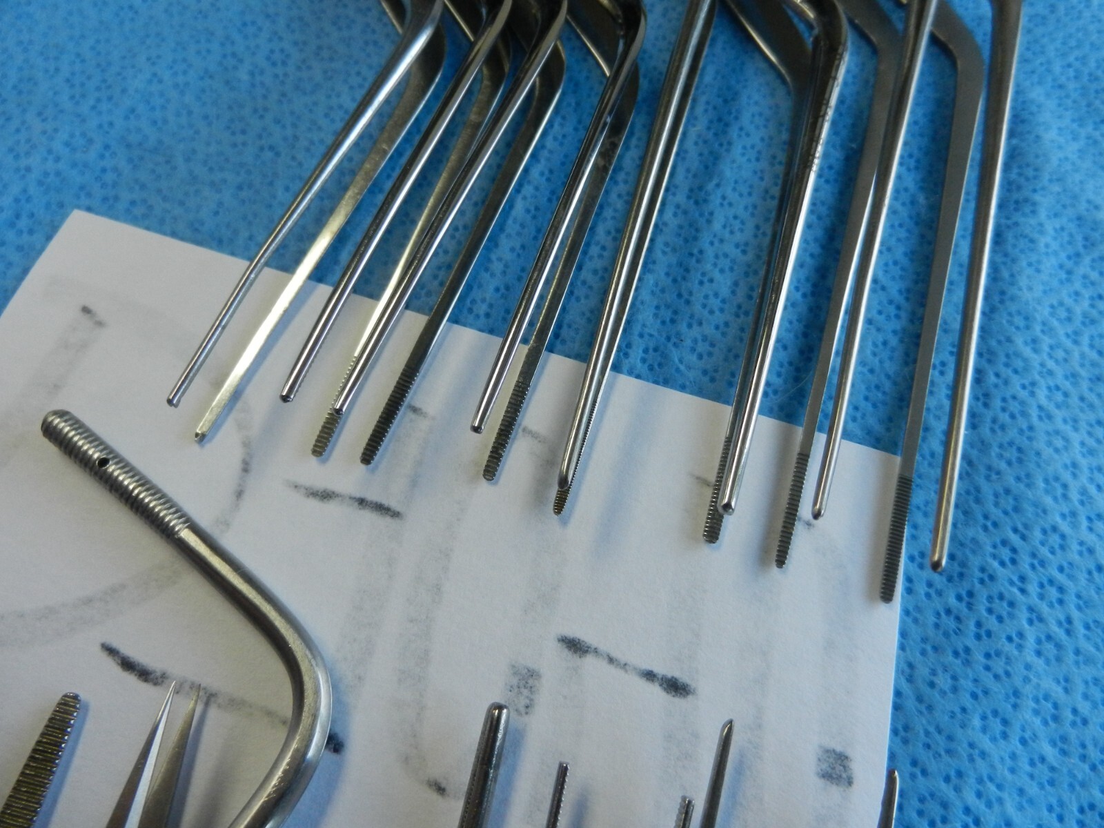 D7040 V. Mueller Pilling Weck Micrins Surgical Forceps Lot of 15 12.5-23cm