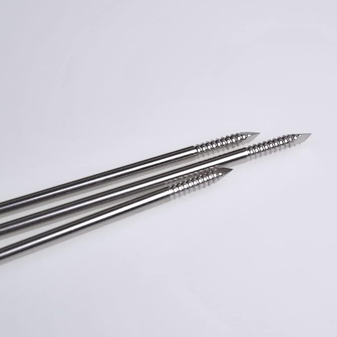 Veterinary Threaded K Wire 1.0mm, 1.5mm & 2.0mm (Lot of 150pcs) Instruments SS