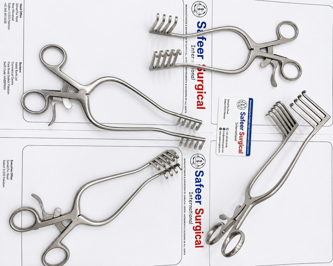 Safeer Surgical Norfolk & Norwich Self Retaining Retractors 20cm Stainless Steel