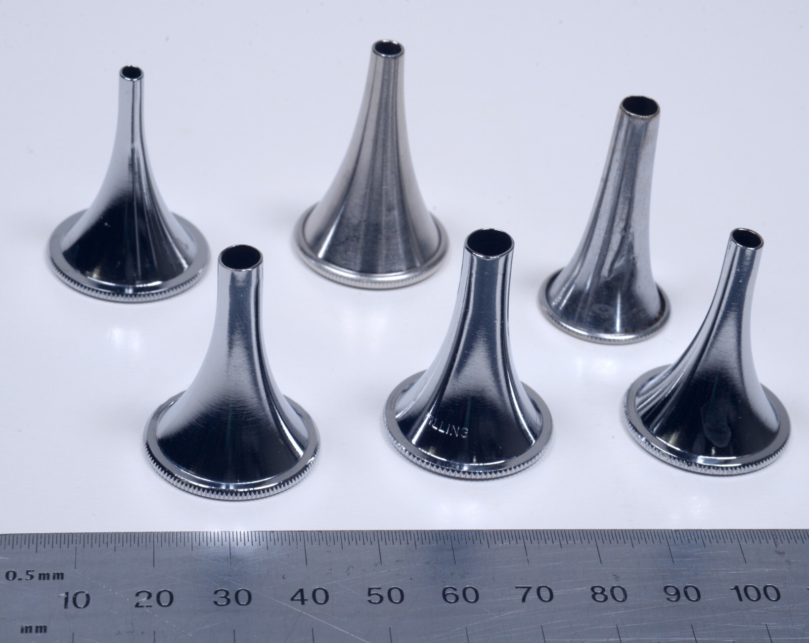 6x Ear Specuum Stainless Surgical