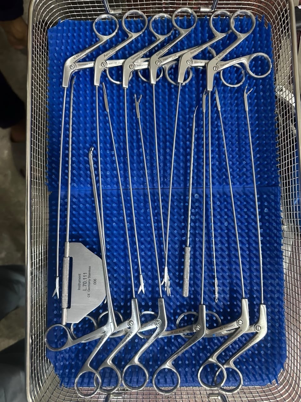 Karl Storz Pilling Laryngeal Instrument Set 14Pc ENT Airway w/Sterilization Tray