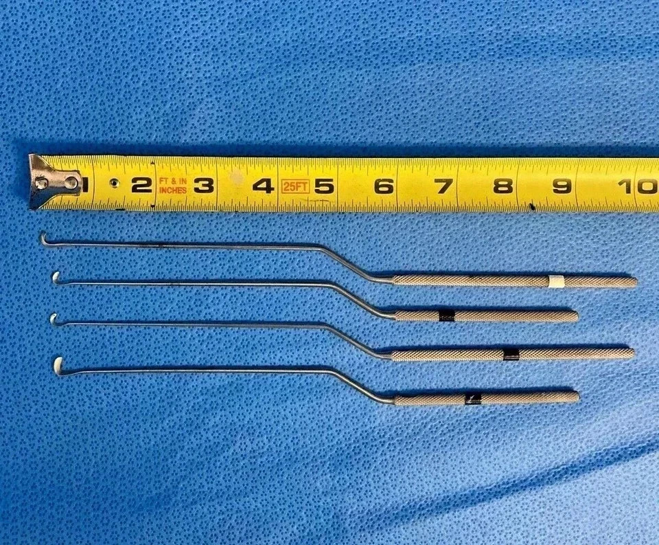 V. Mueller NL3785-131/133 Hardy Rhoton Curved Elevator Set Transsphenoidal Neuro