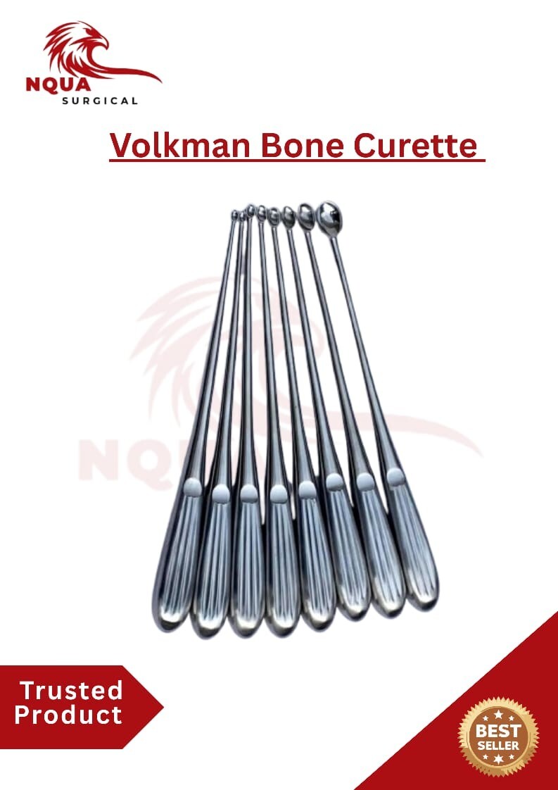 8 Pcs Volkmann Curette Set – Orthopedic Bone Surgery Instruments – Stainless Ste