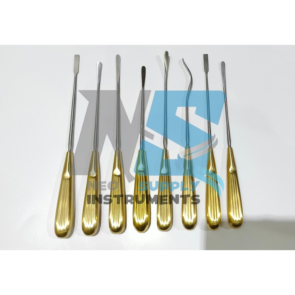 Endoscopic Face Lift Brow lift Dissectors, Elevator Set of 8 Pcs Plastic Surgery