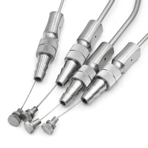 FRAZIER SUCTION TUBE SET OF 4 TUBES ASPIRATOR DENTAL ENT SURGICAL INSTRUMENTS