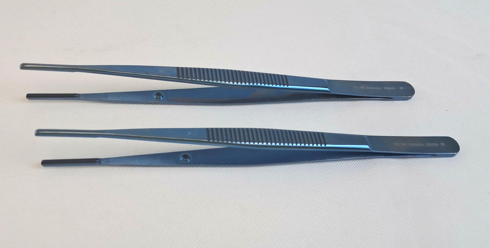 LOT OF 2 Pilling Surgical 359028 DeBakey Thoracic Tissue Forceps