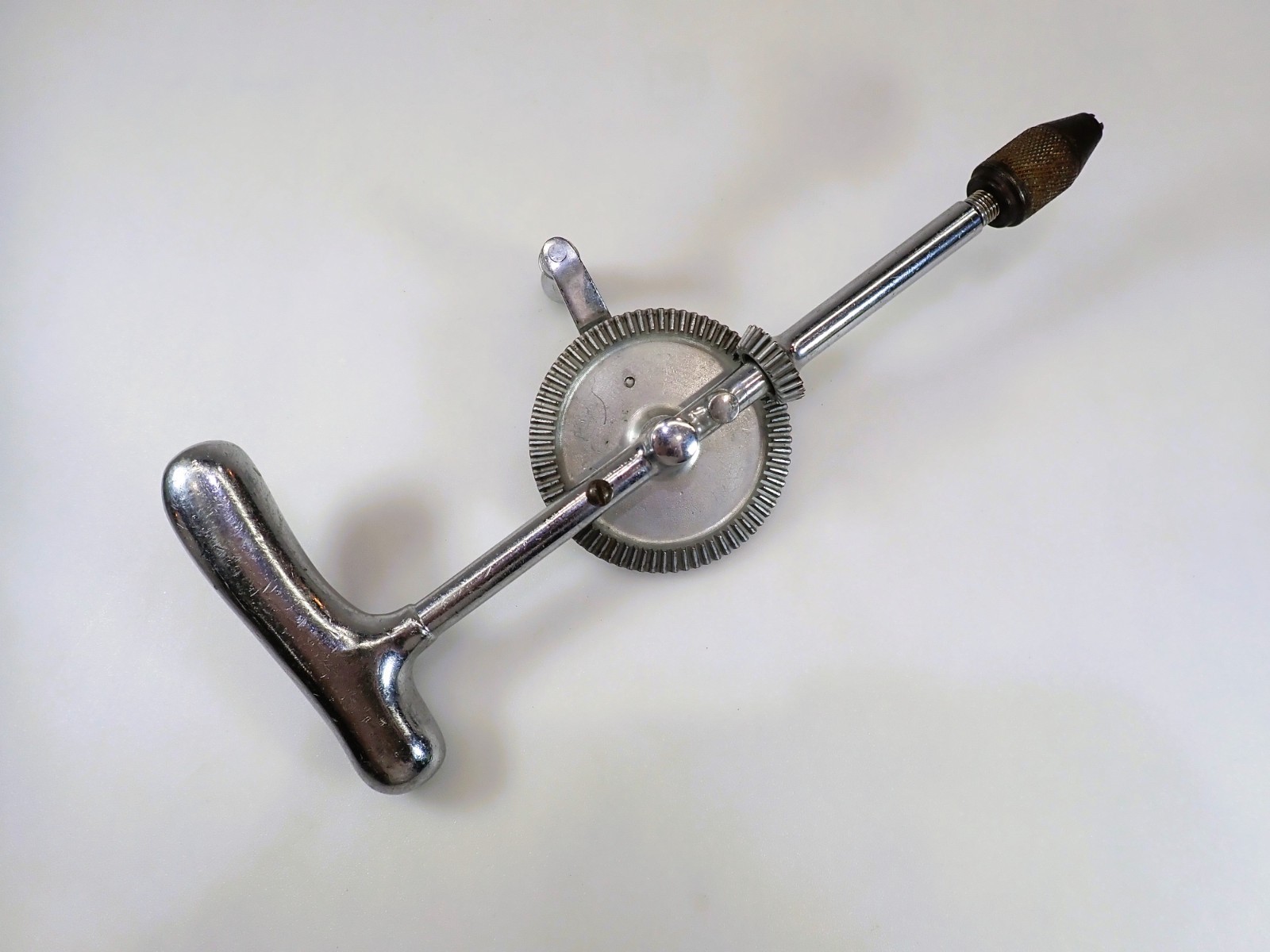 Vintage Surgical Bone Drill Hand Crank T-Handle Orthopedic Medical Tool Oddity