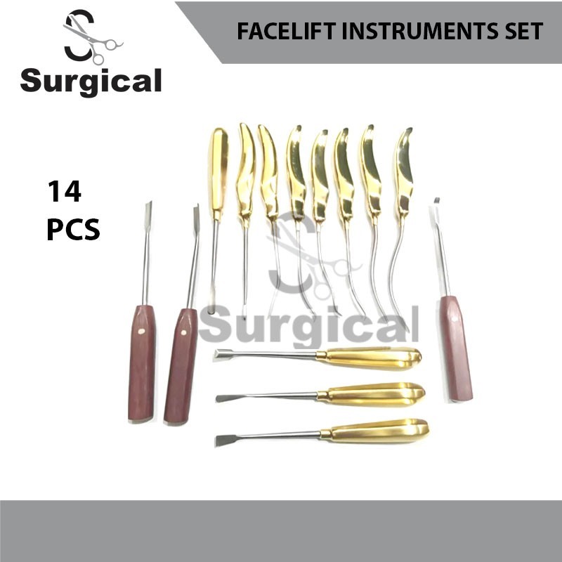 Endoscopic Facelift Instrument | Set of 14 PCs | Face Lift Surgery System