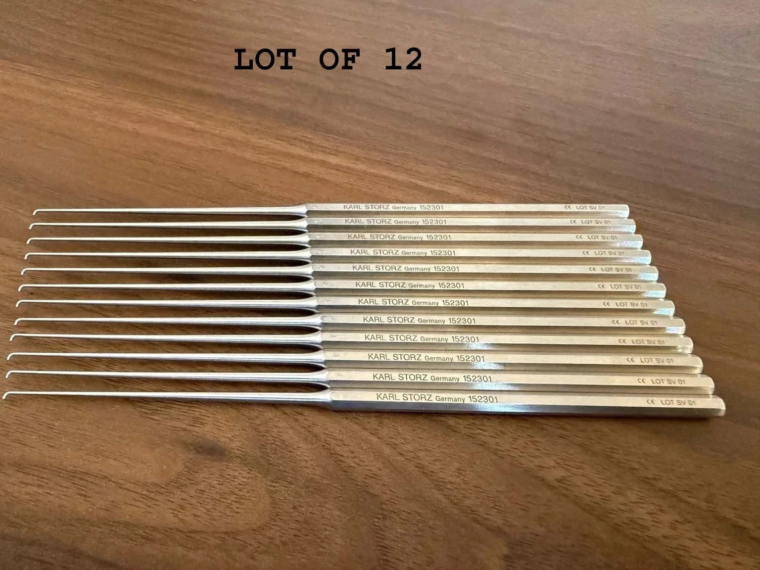 Karl Storz 152301 ENT Micro Hook Set Lot of 12 Germany Surgical Tools