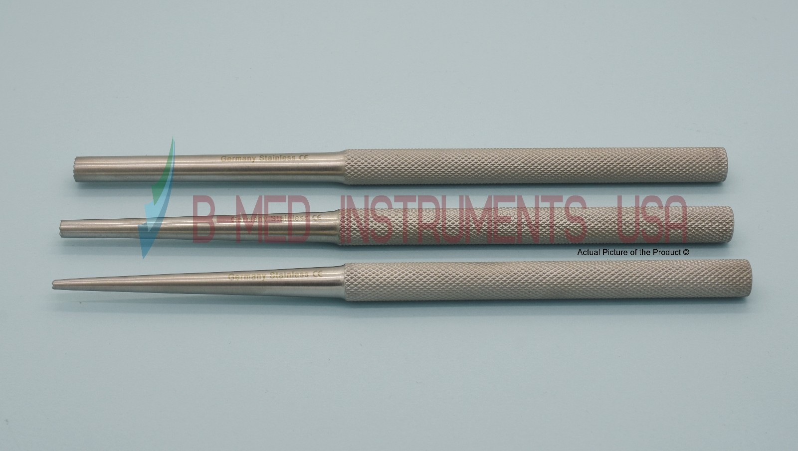 OR Grade 3 Piece Bone Tamper Set 2MM 4MM 6MM Dental Surgical Instruments
