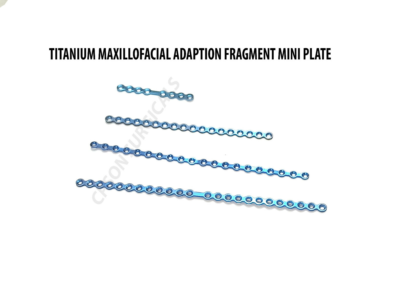 Titanium Maxillofacial Adaption Fragment Mini Plate 1.5mm Veterinary