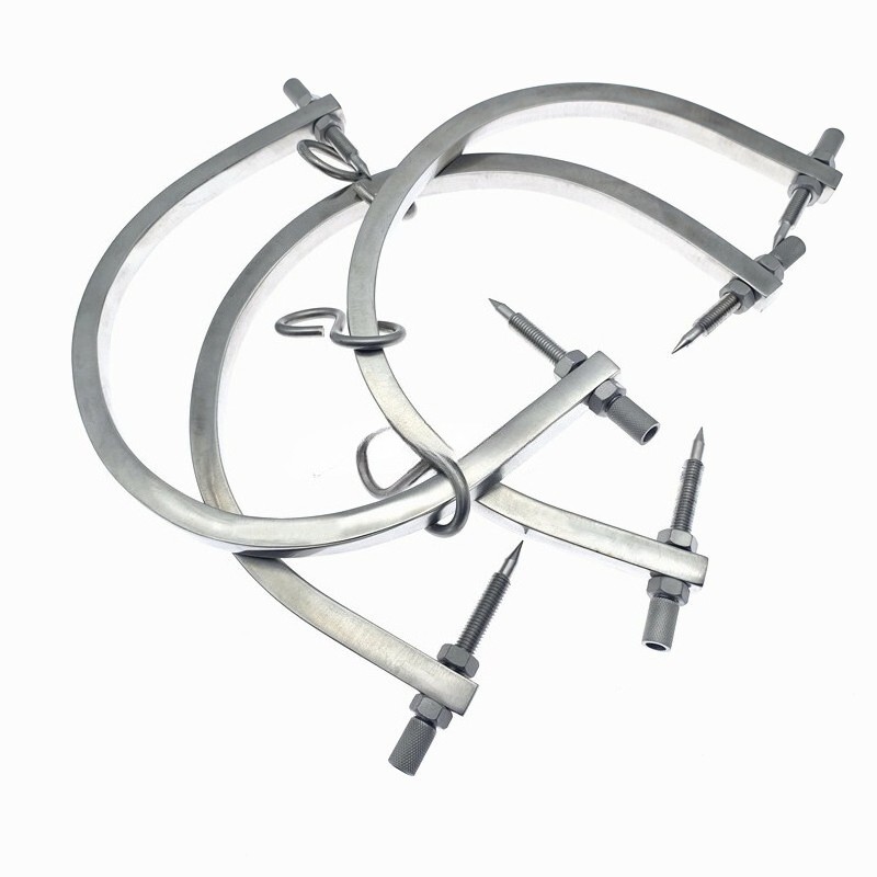 Gardner Wells Skull Traction Tongs U-shaped Skull Tong with Pins Diameter 210mm