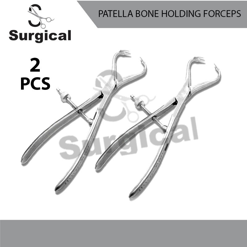 Patella Bone Holding Forceps | Set of 2 Pcs | Orthopedic Surgical Instruments